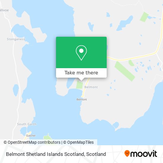 Belmont Shetland Islands Scotland map