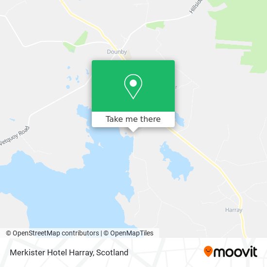 Merkister Hotel Harray map