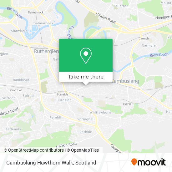 Cambuslang Hawthorn Walk map