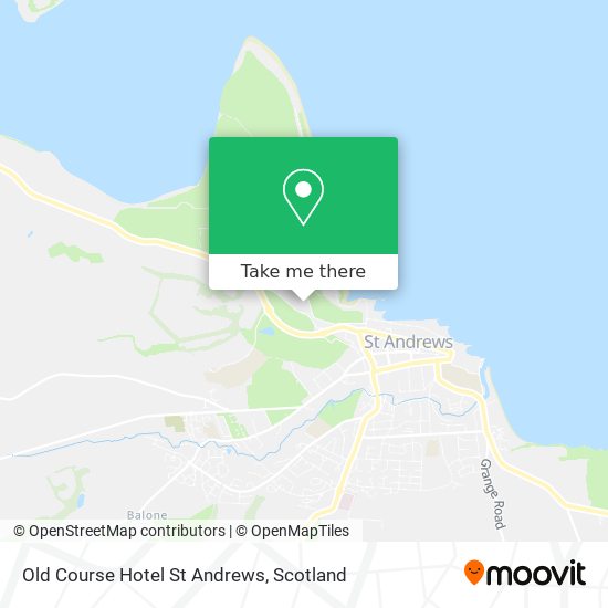 Old Course Hotel St Andrews map