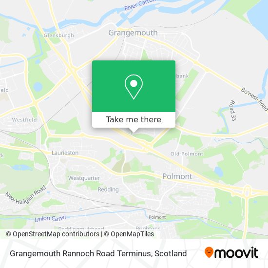 Grangemouth Rannoch Road Terminus map