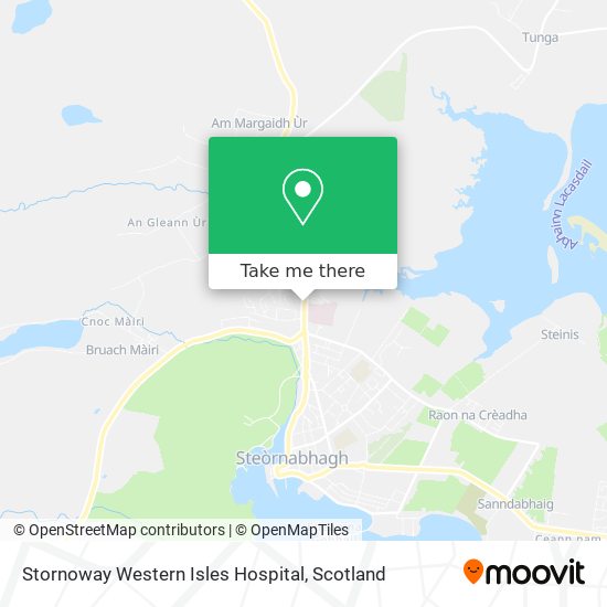 Stornoway Western Isles Hospital map