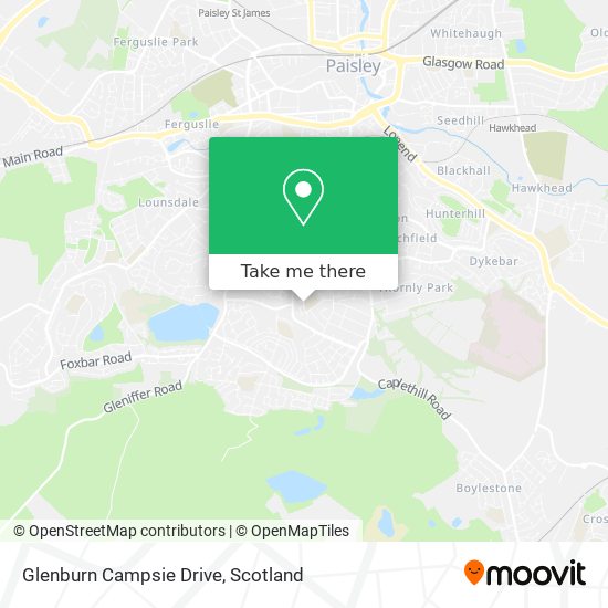 Glenburn Campsie Drive map