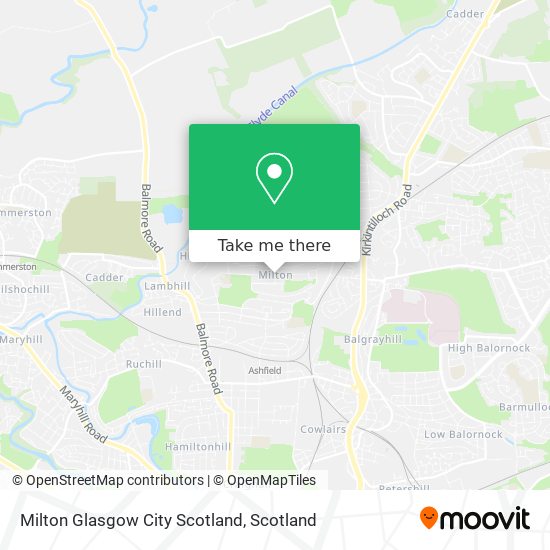 Milton Glasgow City Scotland map
