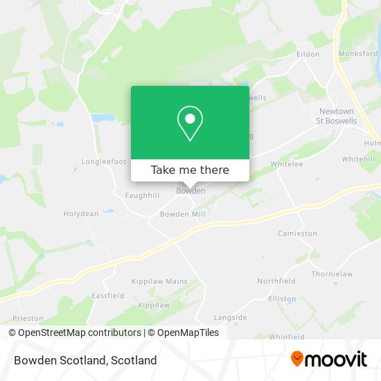 Bowden Scotland map