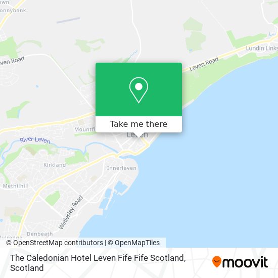 The Caledonian Hotel Leven Fife Fife Scotland map