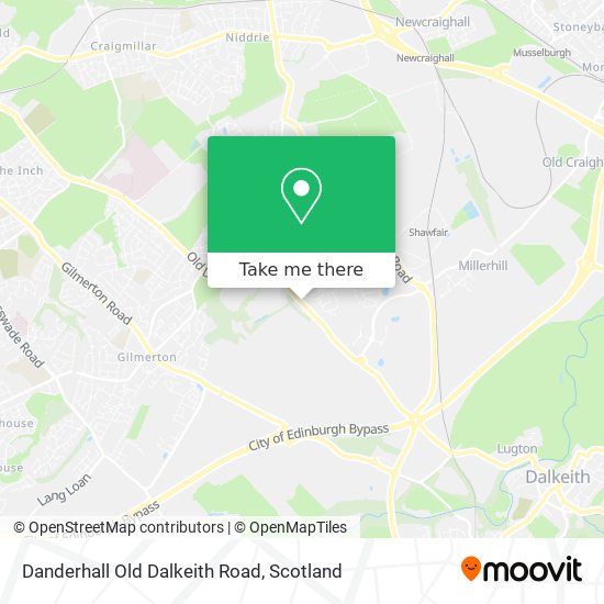 Danderhall Old Dalkeith Road map