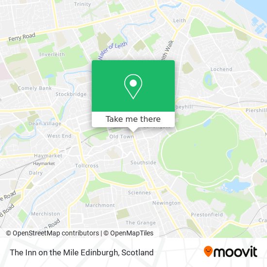 The Inn on the Mile Edinburgh map