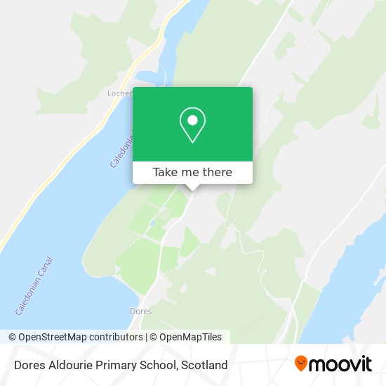 Dores Aldourie Primary School map