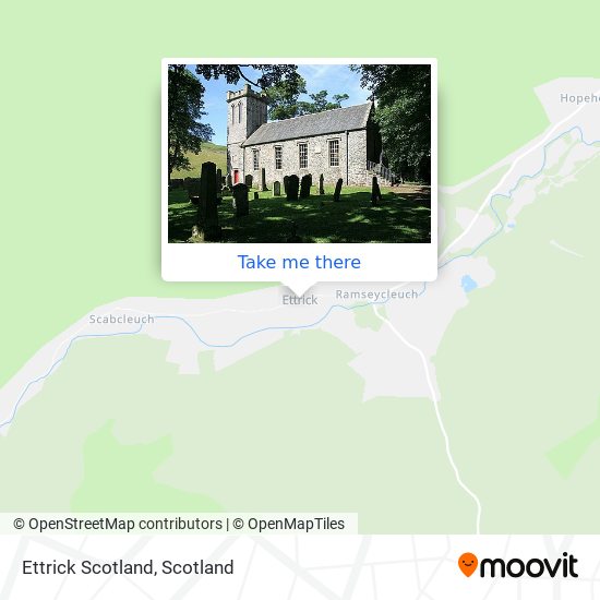 Ettrick Scotland map