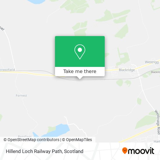 Hillend Loch Railway Path map
