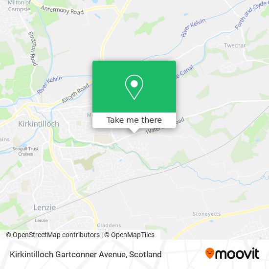 Kirkintilloch Gartconner Avenue map