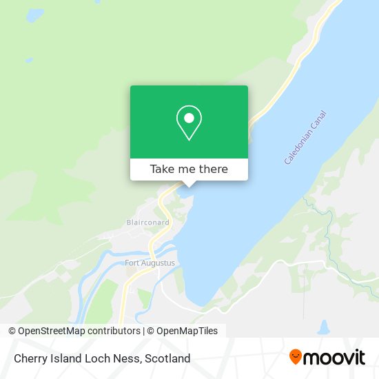 Cherry Island Loch Ness map