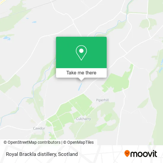 Royal Brackla distillery map