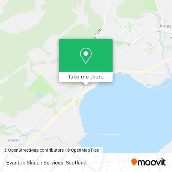 Evanton Skiach Services map