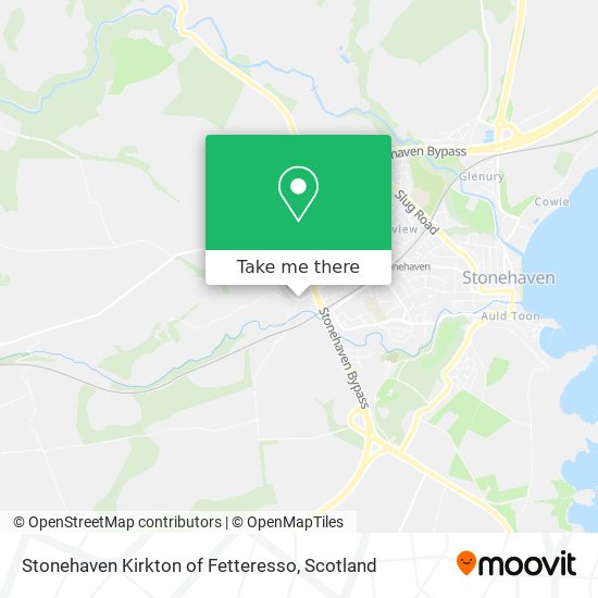 Stonehaven Kirkton of Fetteresso map