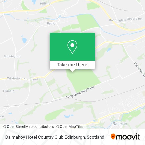 Dalmahoy Hotel Country Club Edinburgh map