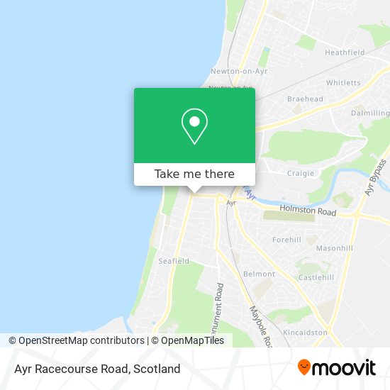 Ayr Racecourse Road map