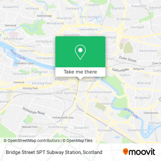 Bridge Street SPT Subway Station map