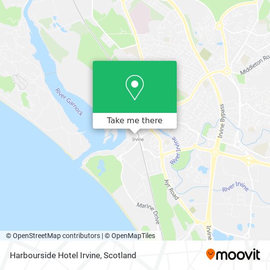 Harbourside Hotel Irvine map