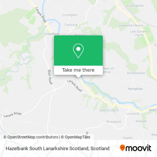 Hazelbank South Lanarkshire Scotland map