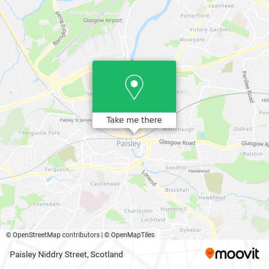 Paisley Niddry Street map