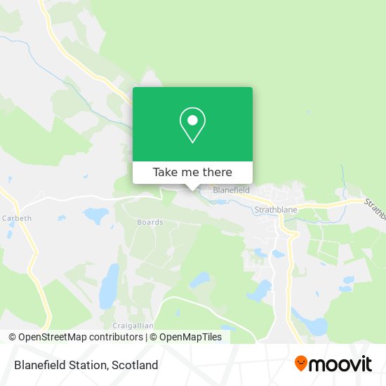Blanefield Station map