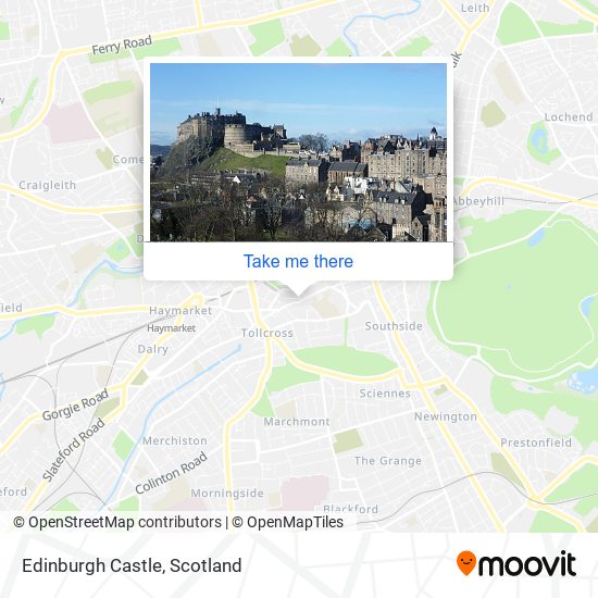 Edinburgh Castle map