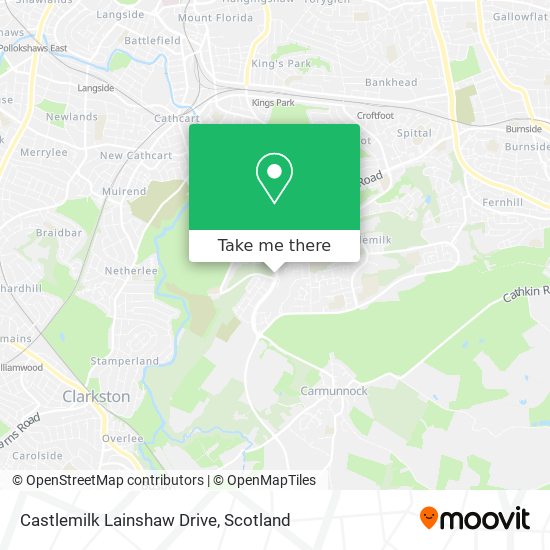 Castlemilk Lainshaw Drive map