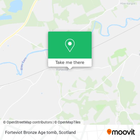 Forteviot Bronze Age tomb map