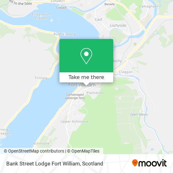 Bank Street Lodge Fort William map