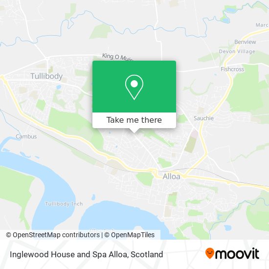Inglewood House and Spa Alloa map