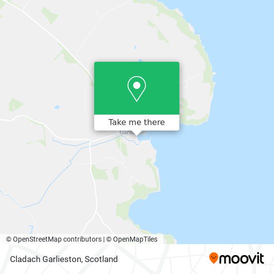 Cladach Garlieston map
