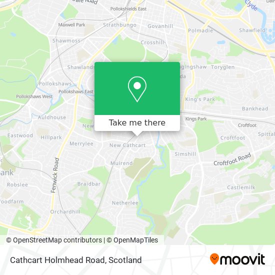 Cathcart Holmhead Road map