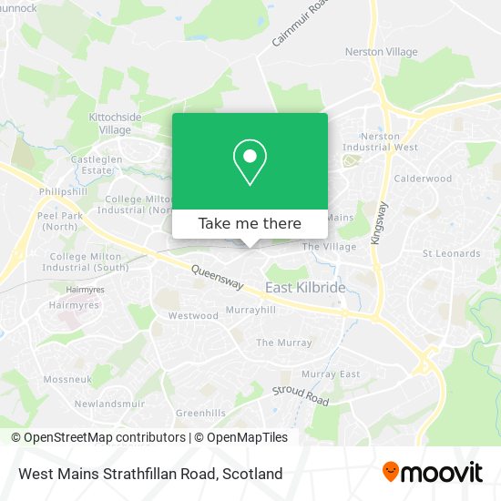 West Mains Strathfillan Road map