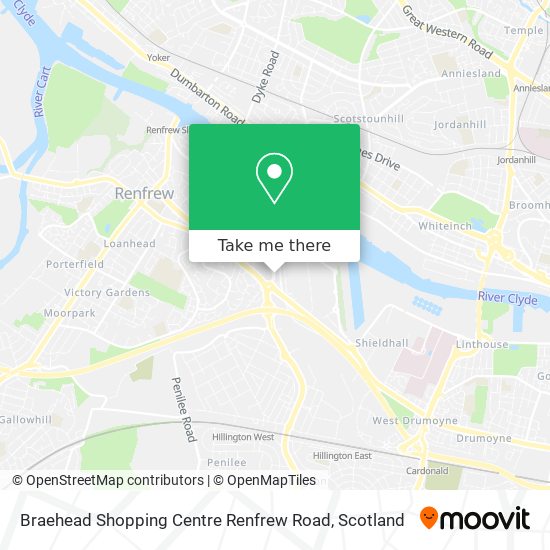 Braehead Shopping Centre Renfrew Road map