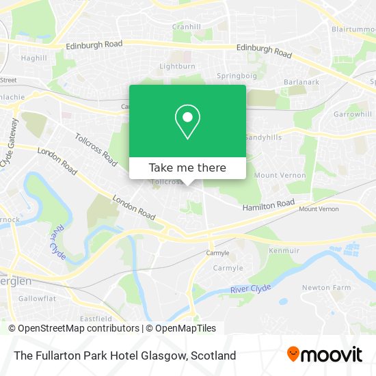 The Fullarton Park Hotel Glasgow map