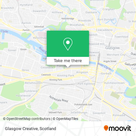 Glasgow Creative map