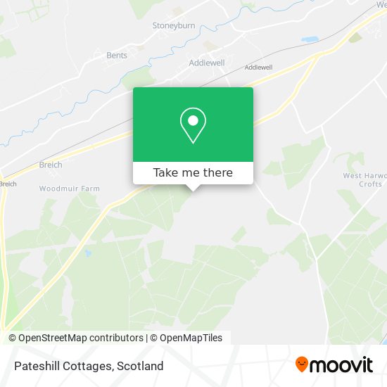 Pateshill Cottages map