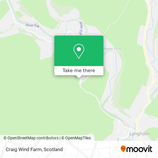 Craig Wind Farm map