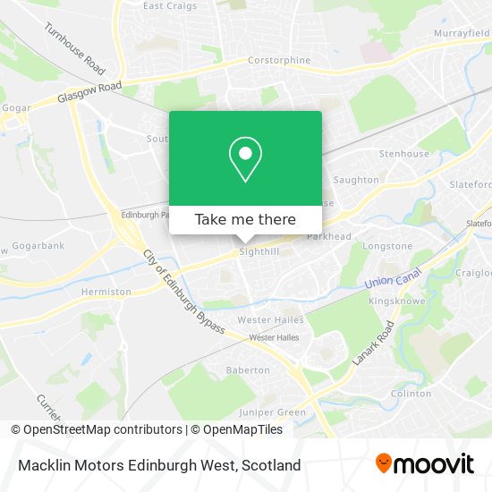 Macklin Motors Edinburgh West map