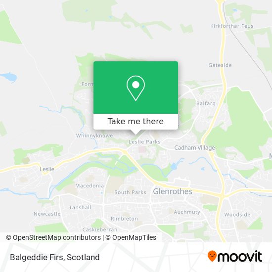Balgeddie Firs map