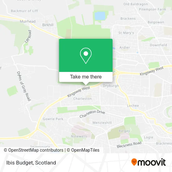 Ibis Budget map