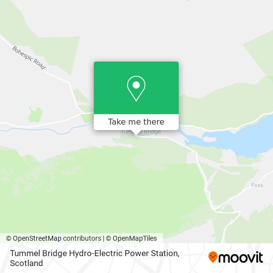 Tummel Bridge Hydro-Electric Power Station map