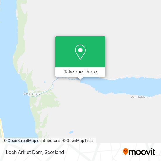 Loch Arklet Dam map