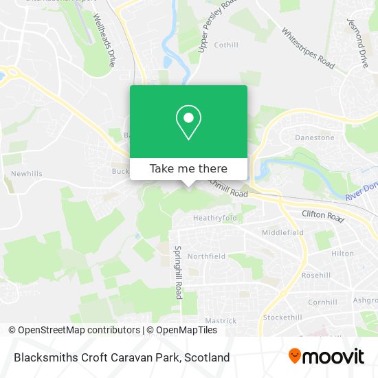 Blacksmiths Croft Caravan Park map