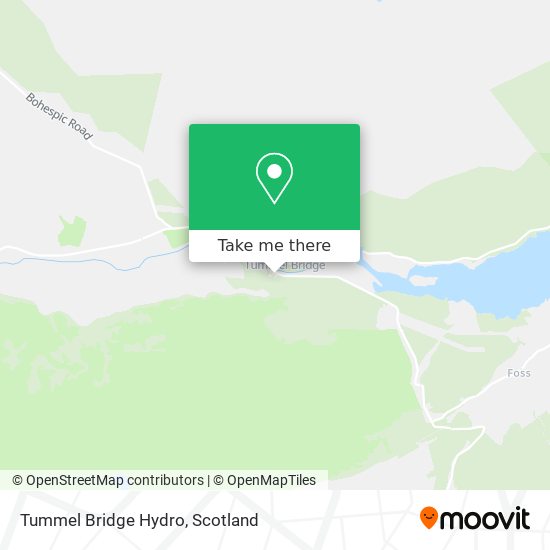 Tummel Bridge Hydro map