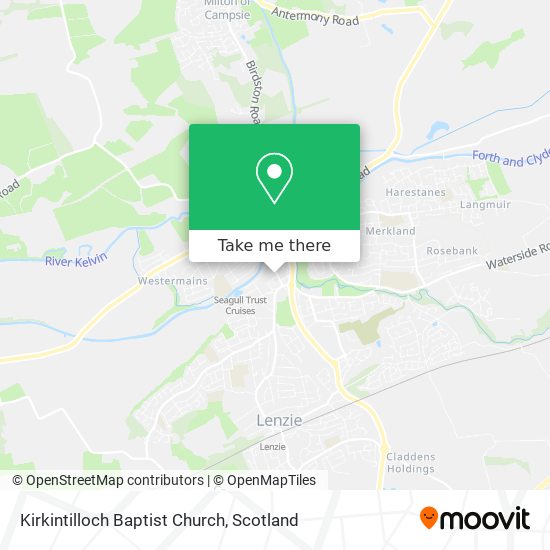 Kirkintilloch Baptist Church map