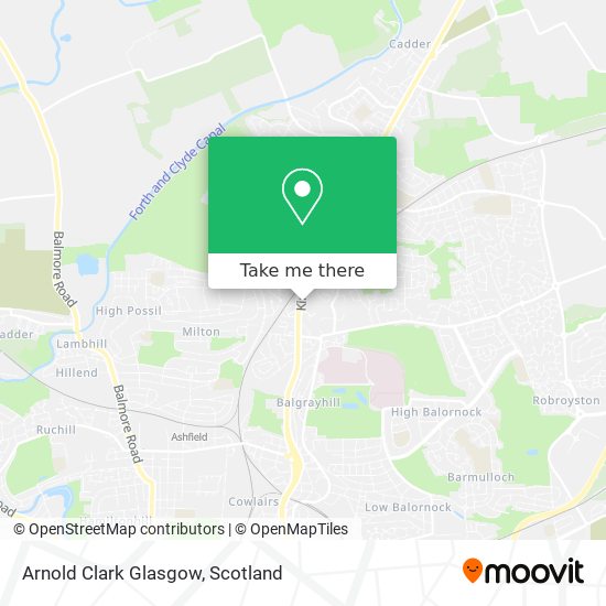 Arnold Clark Glasgow map