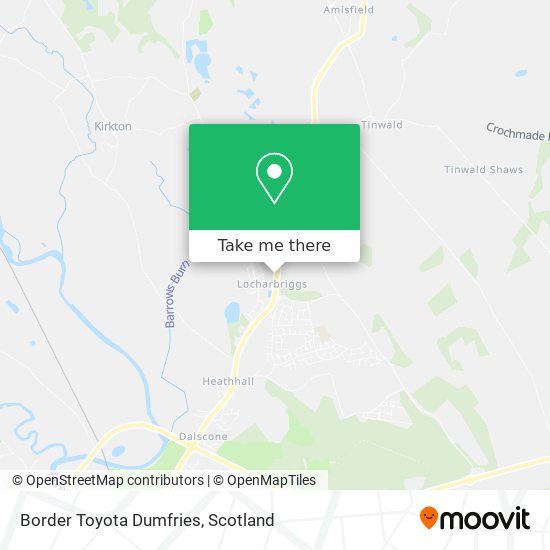 Border Toyota Dumfries map